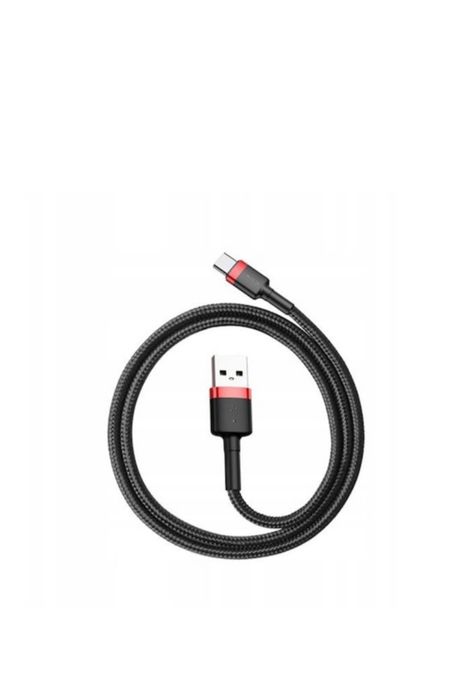 Cablu USB la Type-C, Fast Charging, 3A, 1m, R81, Aluminiu, Nailon, TPE