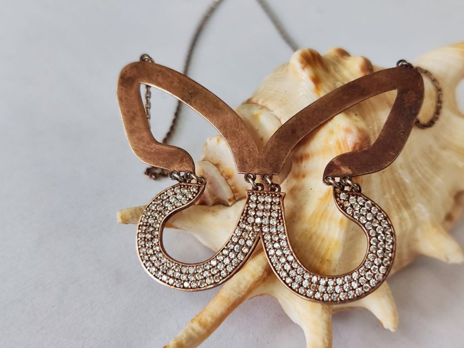 Сребърно колие пеперуда Sezgin 925