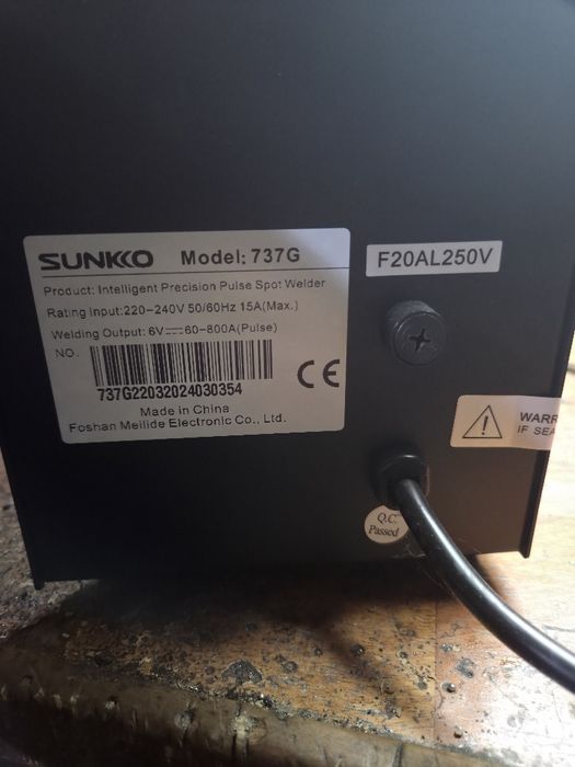 Aparat sudura SUNKKO 737G, cu impulsuri in puncte