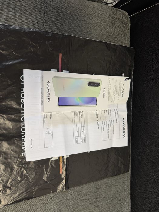 ***ЗАПЕЧАТАН 128GB Samsung A36 6GB 5G Vivacom Гаранция 2027г. Lime