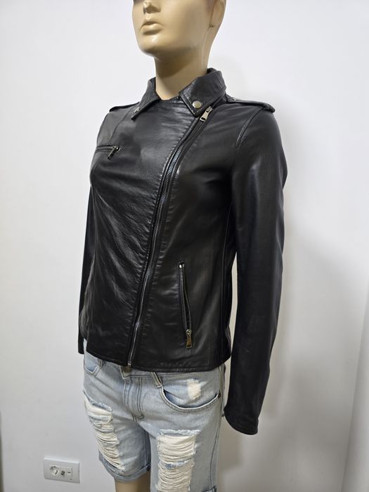 Geaca de piele naturala gen manusa LAYERS ca noua L-XL motor