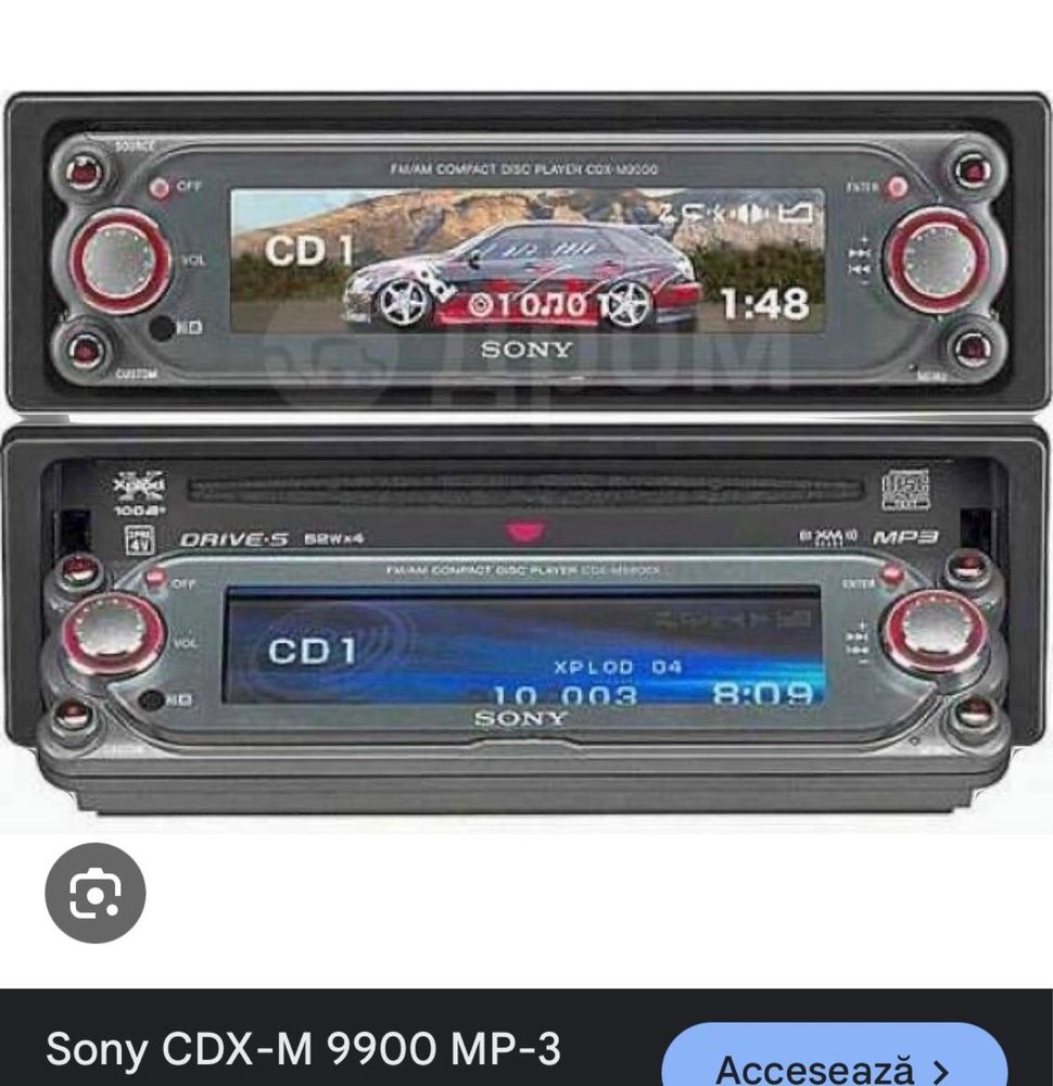 CD player auto Sony CDX M 9900/9950 Cap serie Color adapor BT-Usb