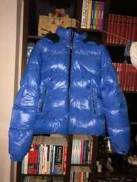 Geacă, haină cu puf Moncler de damă, blue Himalaya - Reducere