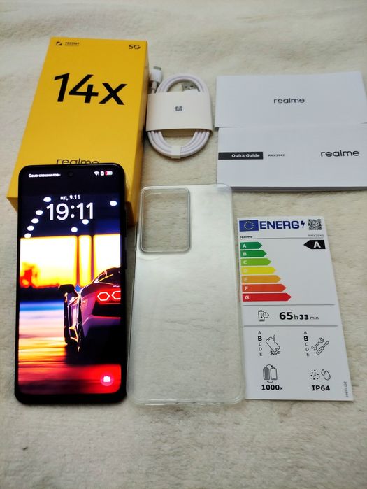 Realme 14x 128GB/6GB 5G 3г. ГАРАНЦИЯ с два подаръка
