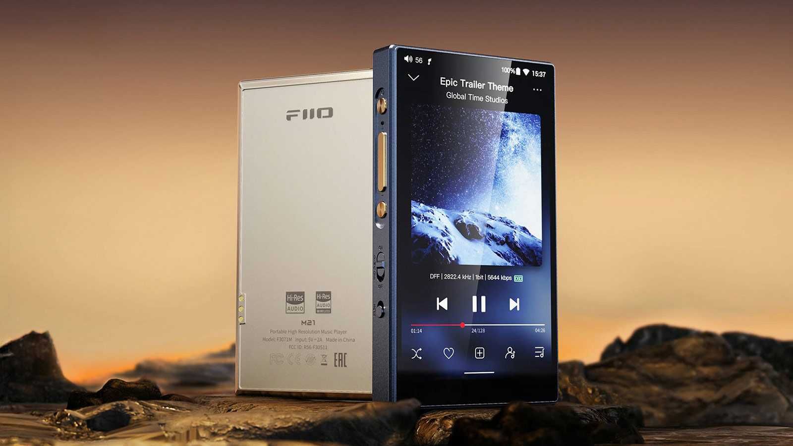 FiiO M21 + SK-M21C + SK-M21 Player portabil Nou, HiFi, Streaming, DAP