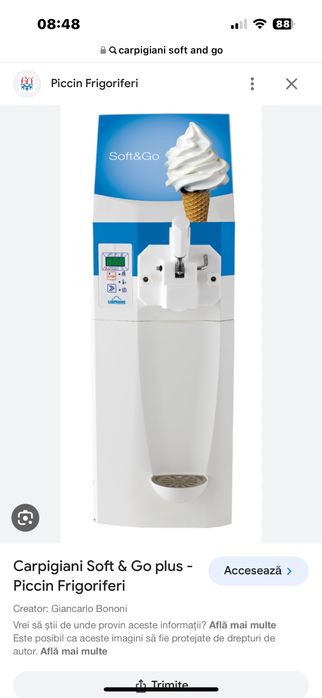 Vand aparat de inghetata carpigiani