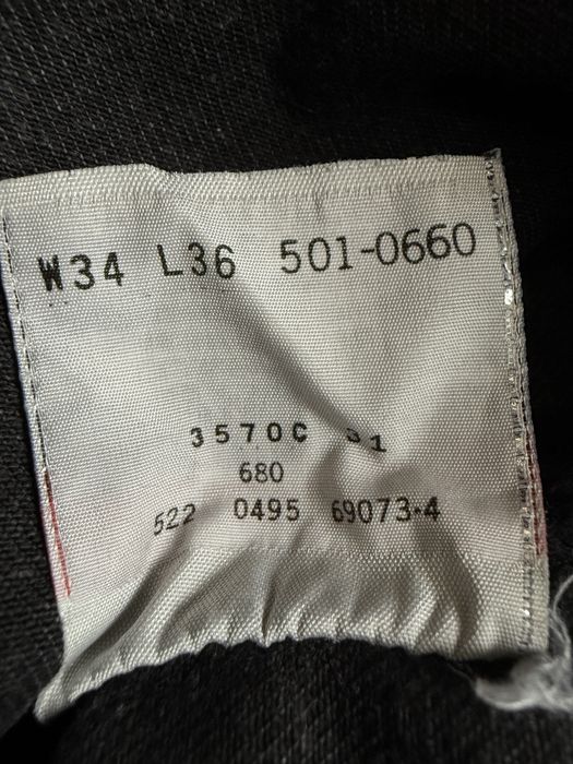 Blugi LEVIS 501 USA 1995 Negru Barbati | Marime 34 x 36 (Talie 88 cm)