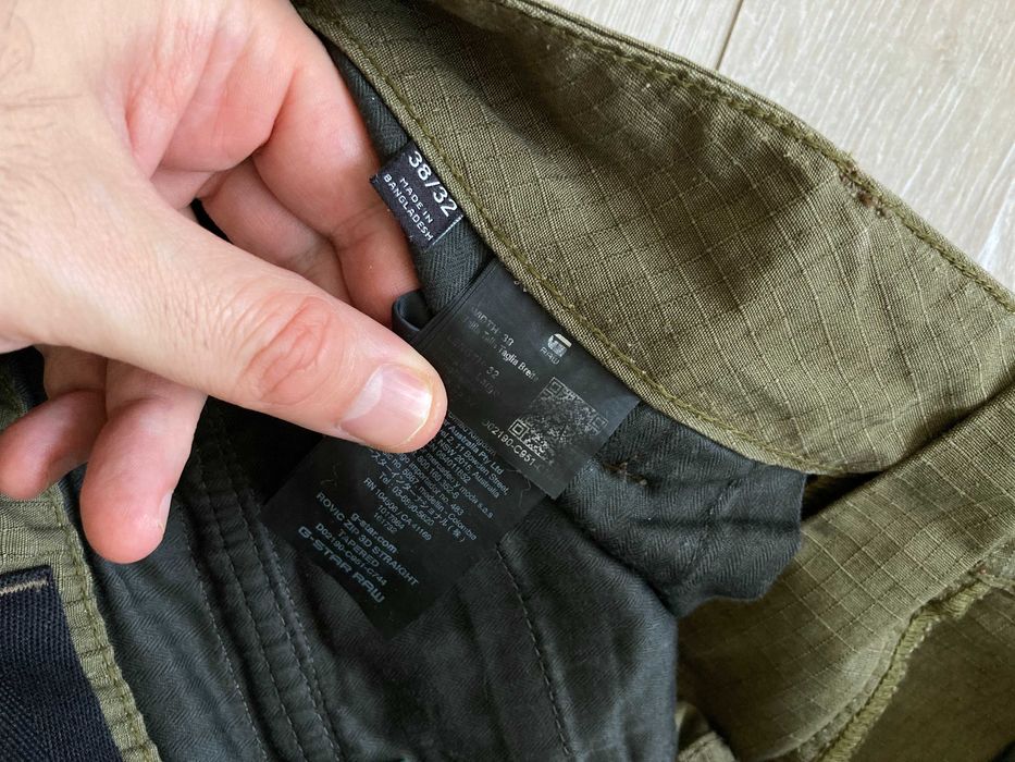 G Star Rovic Zip 3D Straight Tapered панталони капаци панталон 38 / 32