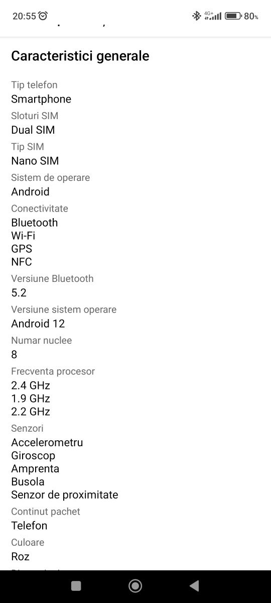 Xiaomi 12 Lite roz, ca nou, toate accesoriile incluse