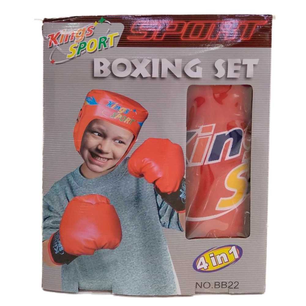 4в1 Детска Боксова круша с ръкавици и каска Boxing Set