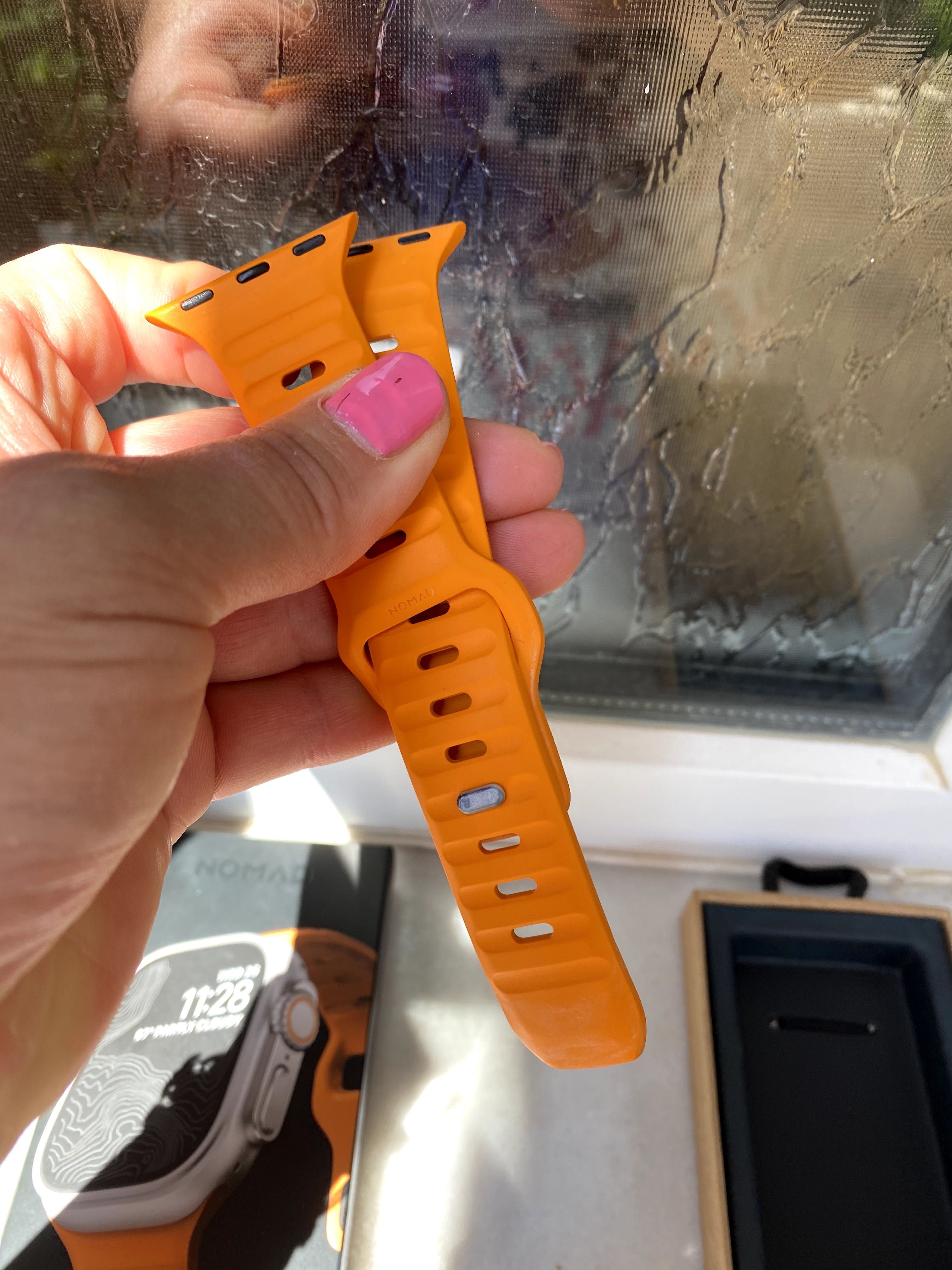 Nomad Sport Band-силиконова каишка за Apple Watch 44мм, 45мм,49мм