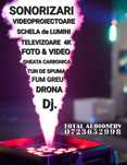 Dj,Sonorizare,Foto,Video,Lumini,fum greu,gheata carbonica,..