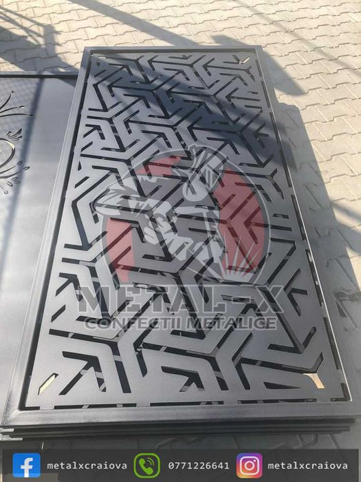 Porti, garduri finisaje premium vopsit electrostatic