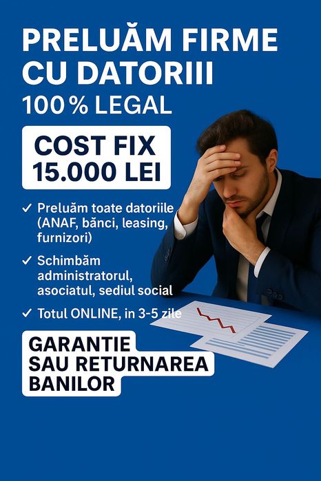 preluare firma cu datorii