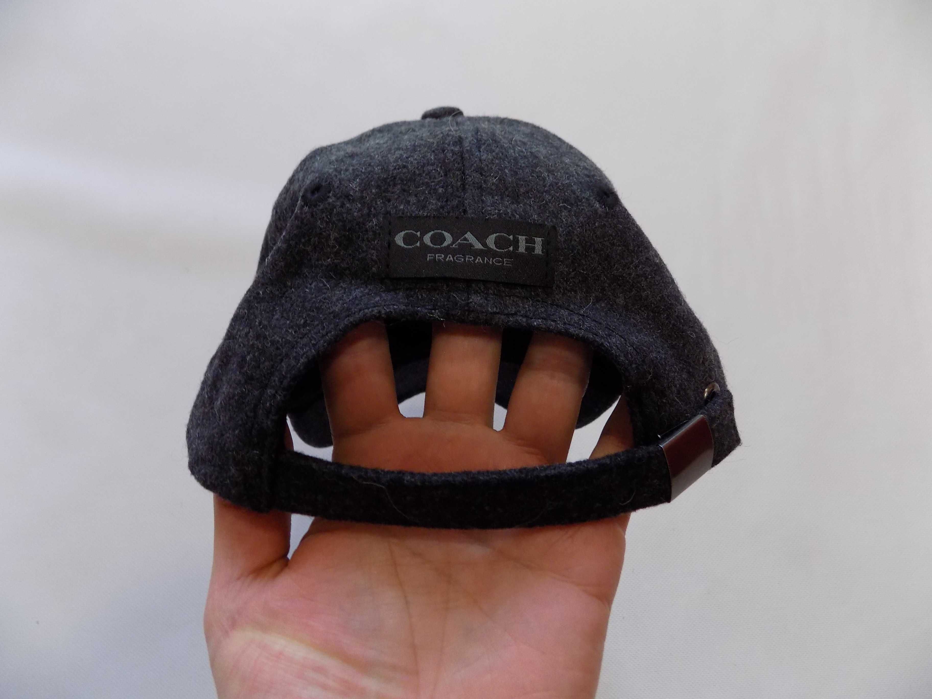 шапка coach wool козирка оригинална мъжка дамска спортна вълнена