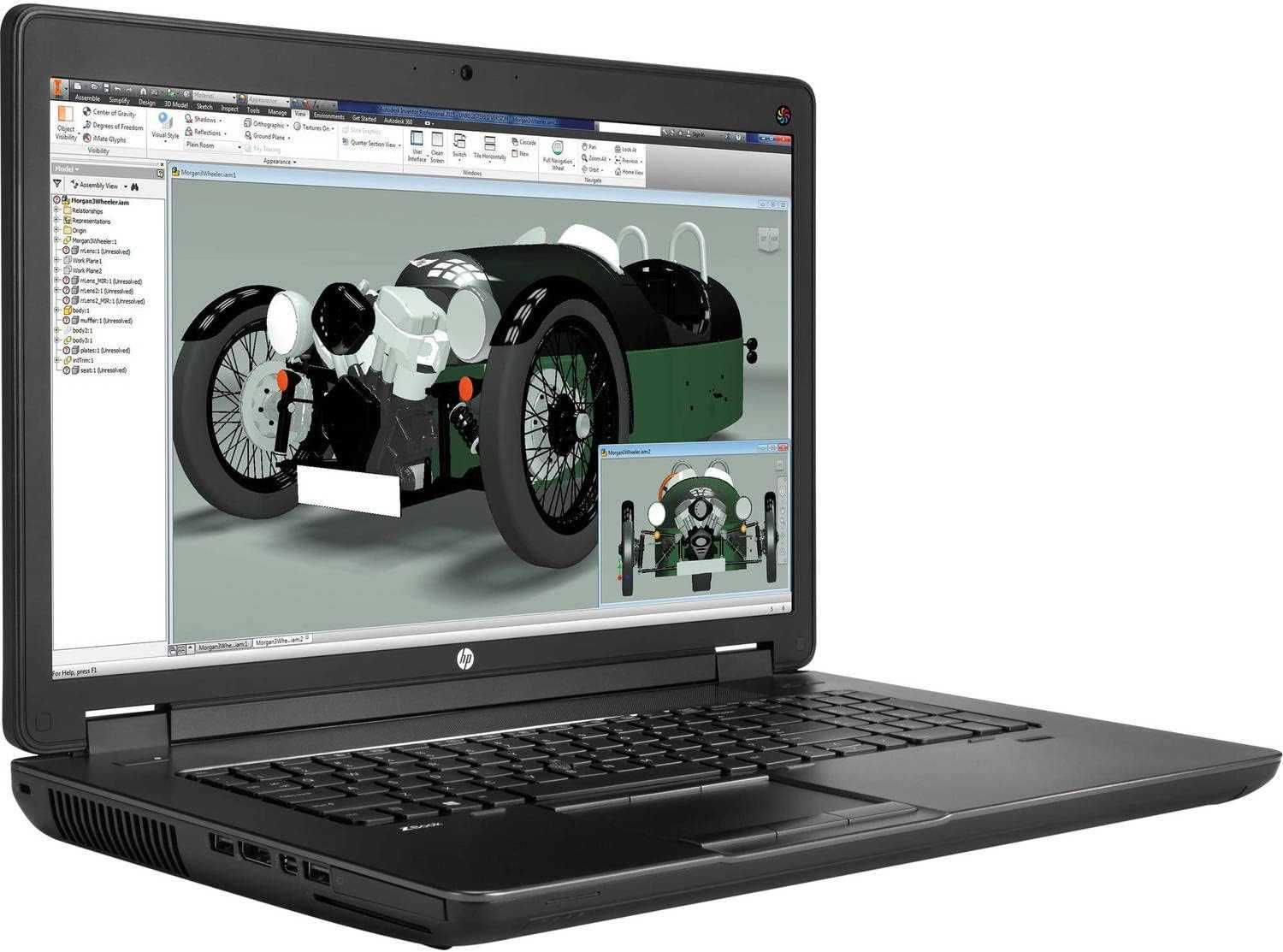 Лаптоп HP ZBook 17 i7-4800MQ 32GB 512GB K5100M 17.3 FHD ГАРАНЦИЯ