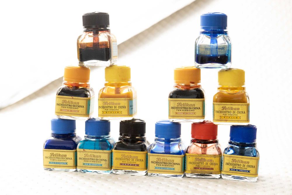 Cerneală Pelikan - Gunter Wagner (Milano) - pentru desen - anii 60