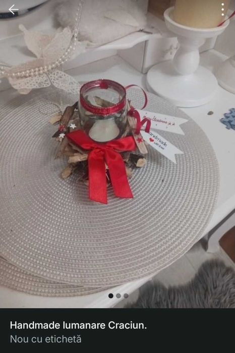 Lumanare Handmade Craciun