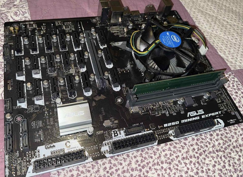 ASUS B250 MINING EXPERT+RAM 8GB DDR4 2400+ Intel Celeron G3930