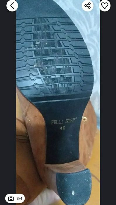 Сапожки замшевые 40 размер