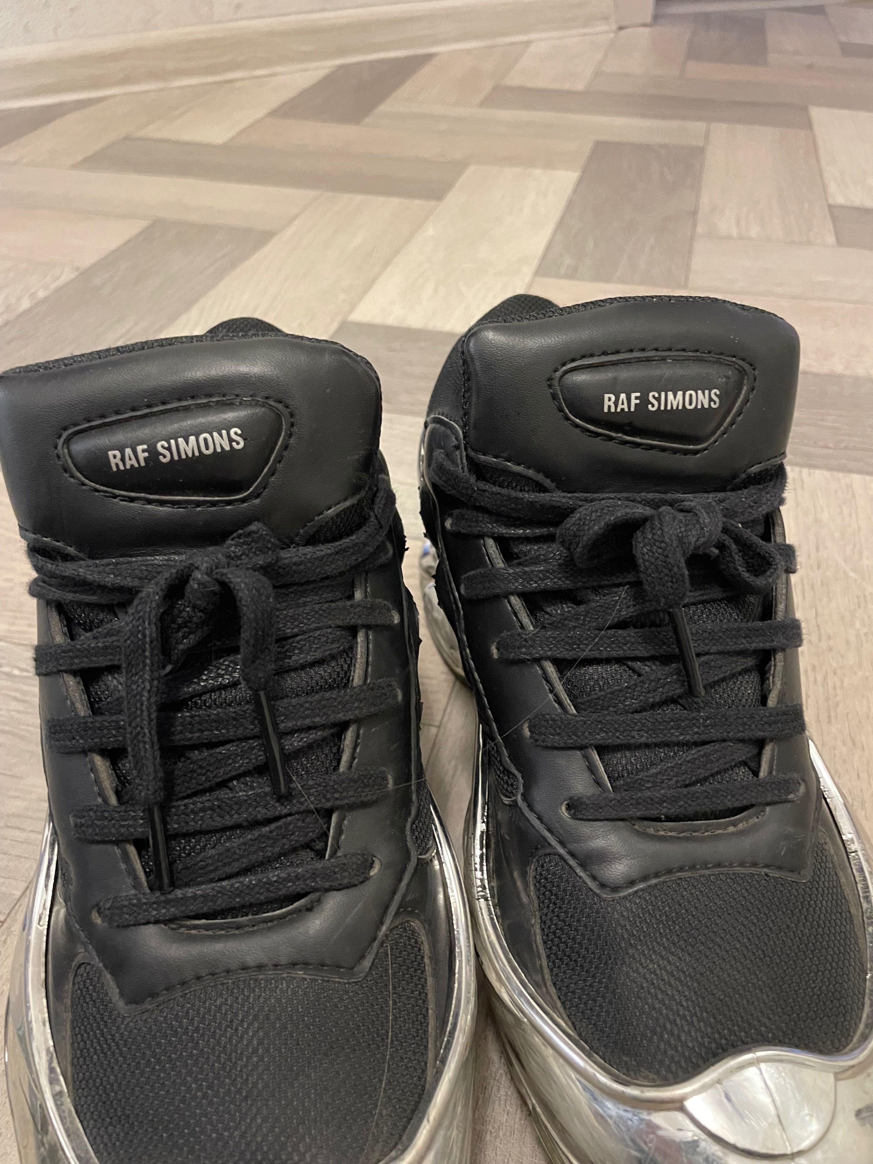 adidas ozweego raf simons core black silver metallic