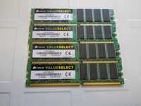 Kitt Memorie RAM 4 X 1GB, Corsair VS1GB333, DDR1,  333 MHz