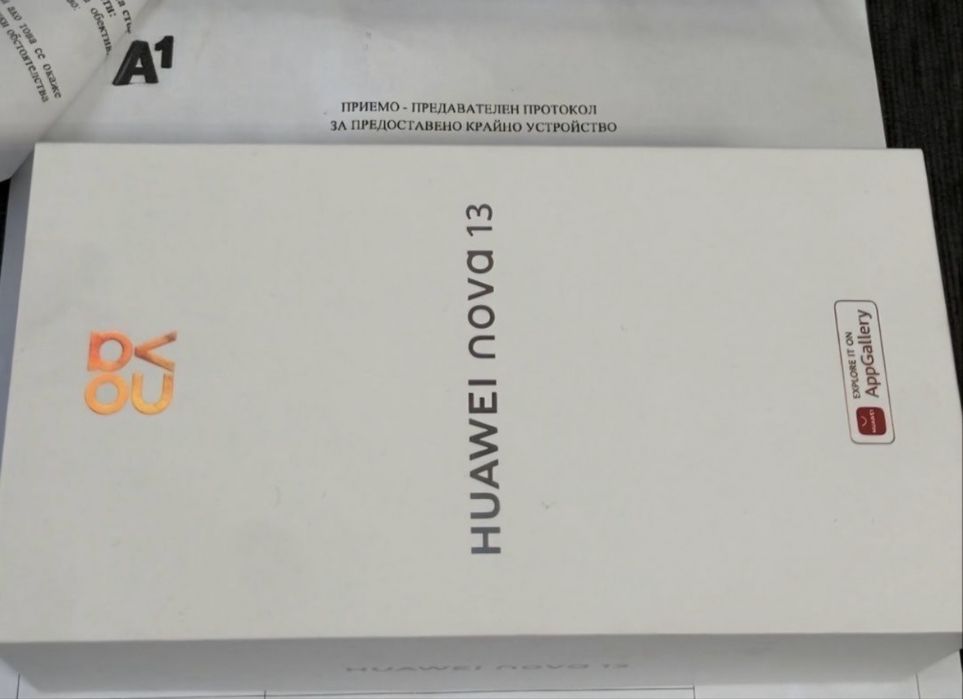 КАТО НОВ 256GB Huawei Nova 13 Гаранция от A1 до 2027г. Black | Черен