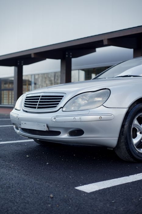 Bara fata Mercedes S W220 nonfacelift cu senzori parcare și spalator