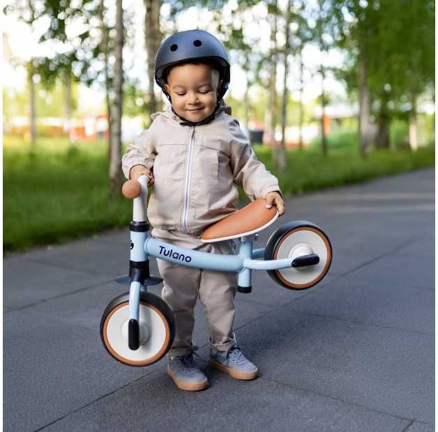 Bicicleta fara pedale pentru copii Tulano Scout 15, ajustabila, Blue