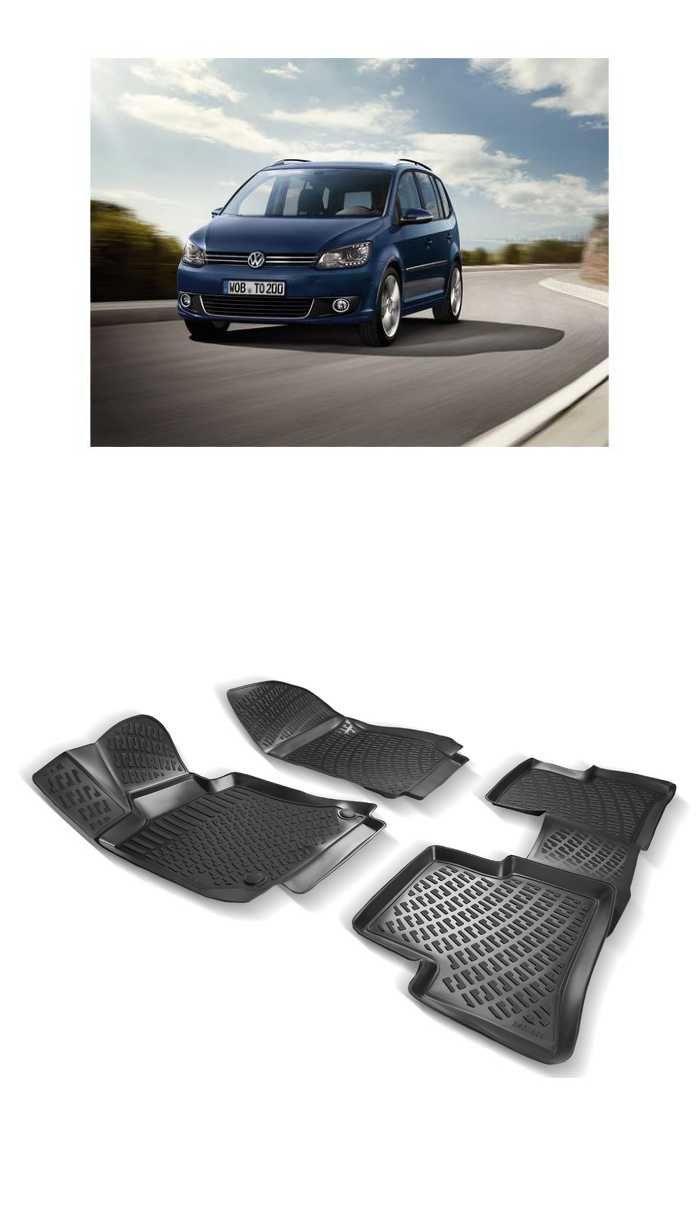 Гумени стелки RizLine съвместими с Volkswagen Touran 2003-2015