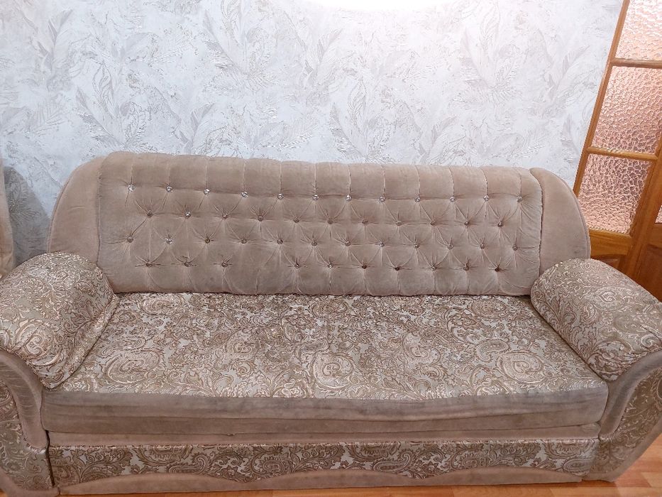 Продам диван и кресло б/у