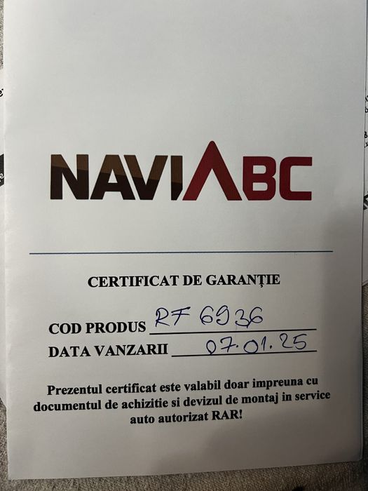 Vand navigatie universala auto 1 DIN,ecran 10 inch.