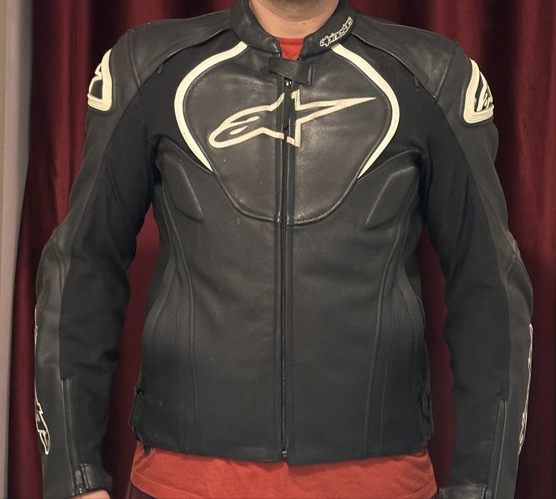 Geaca moto piele ALPINESTAR JAWS