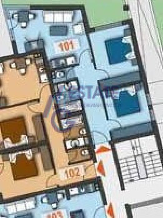 Предлагаме за продажба тристаен апартамент с възможност за