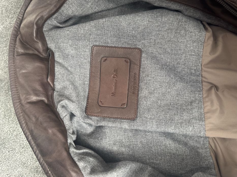 Haina piele Massimo Dutti barbati marime M