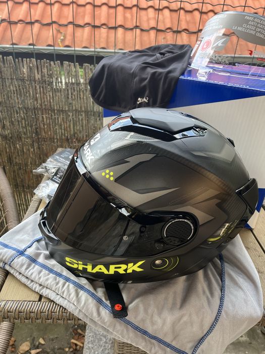 Карбонова Каска Shark Spartan GT Carbon Urikan Mat Anthracite Yellow L
