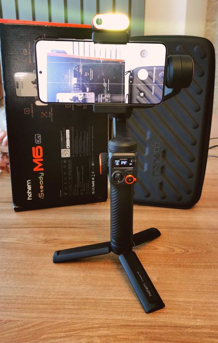 Hohem iSteady M6 – Gimbal cu AI Tracking și lumină LED, ca nou