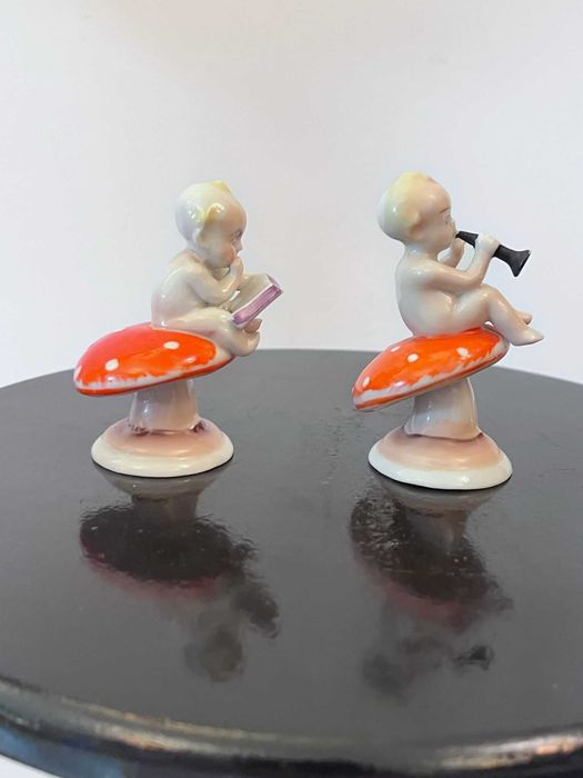 Set 2 bibelouri bibelou M O Metzler & Ortloff portelan marcate