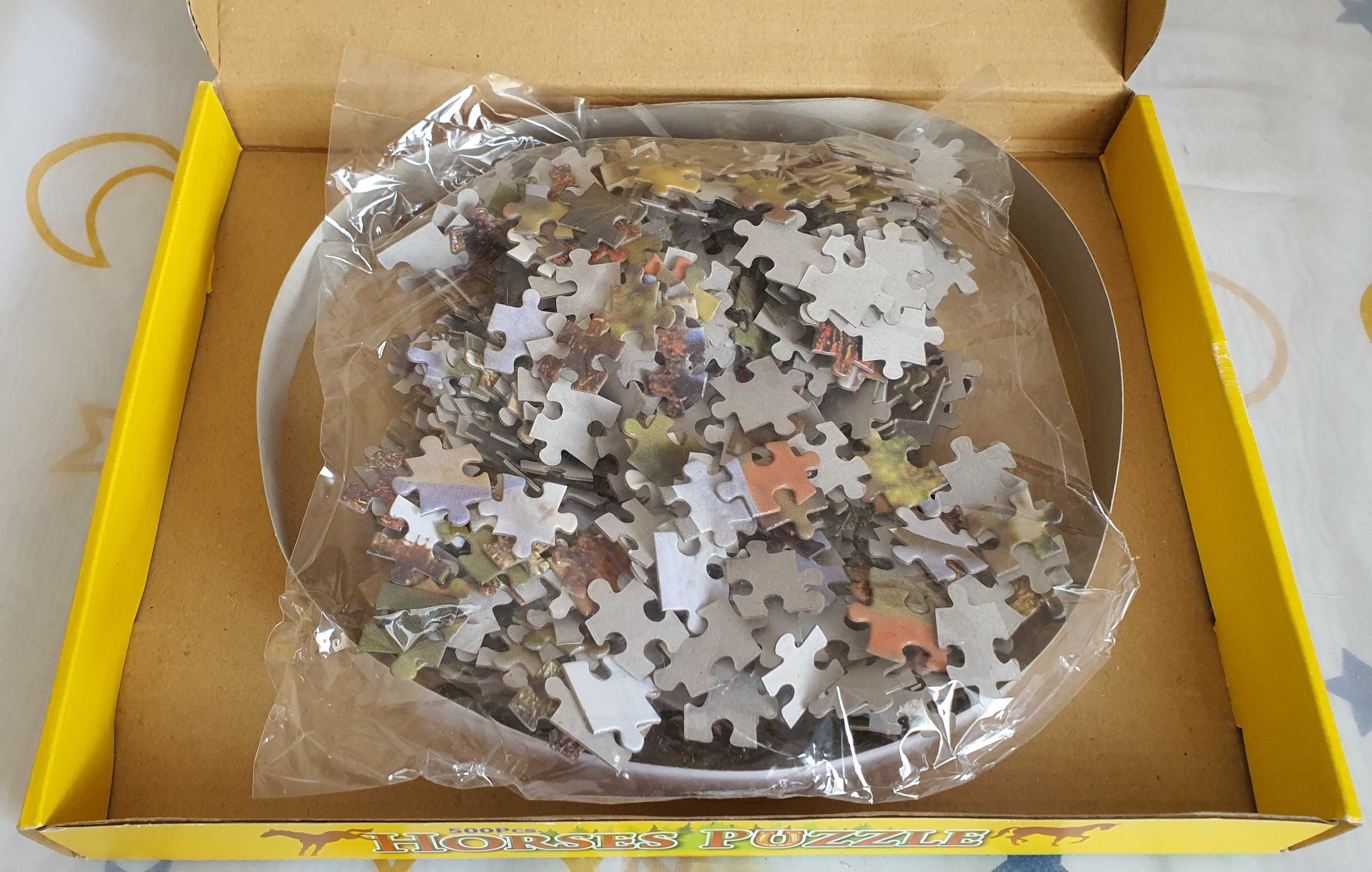 Puzzle 500 piese cu Cai