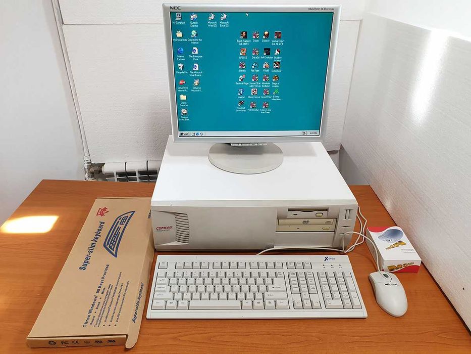 Vintage Gaming COMPAQ Deskpro EP 6350 320MB Computer, Windows 98SE
