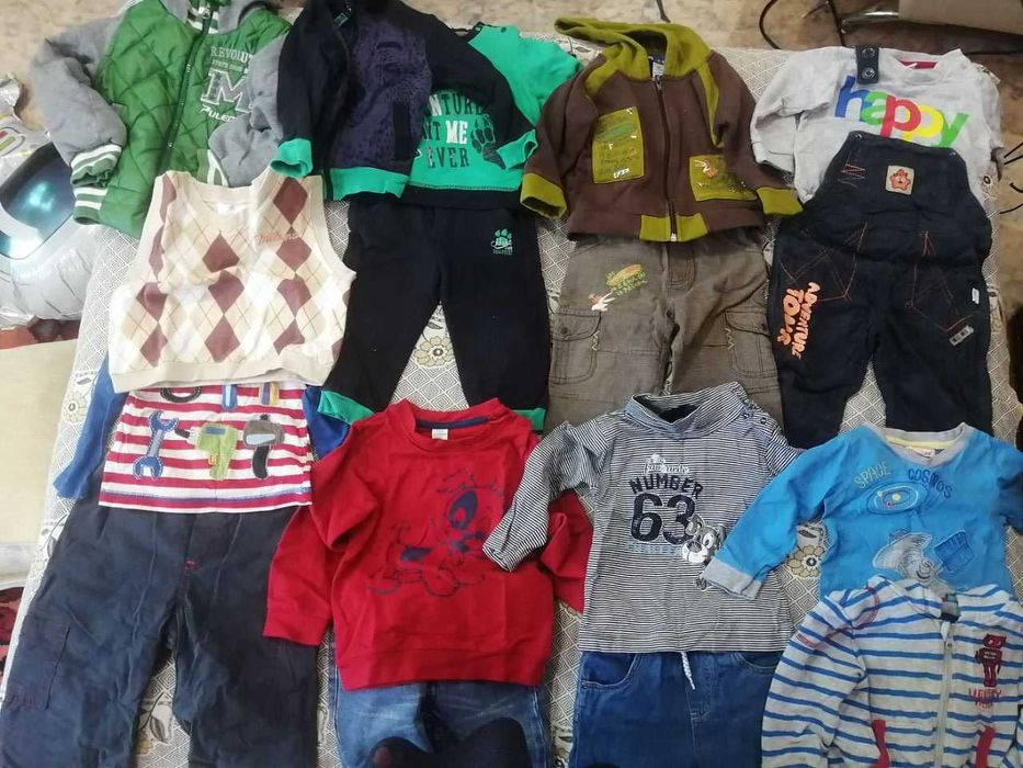 Вещи на мальчика 12-18 мес, рост 80 см