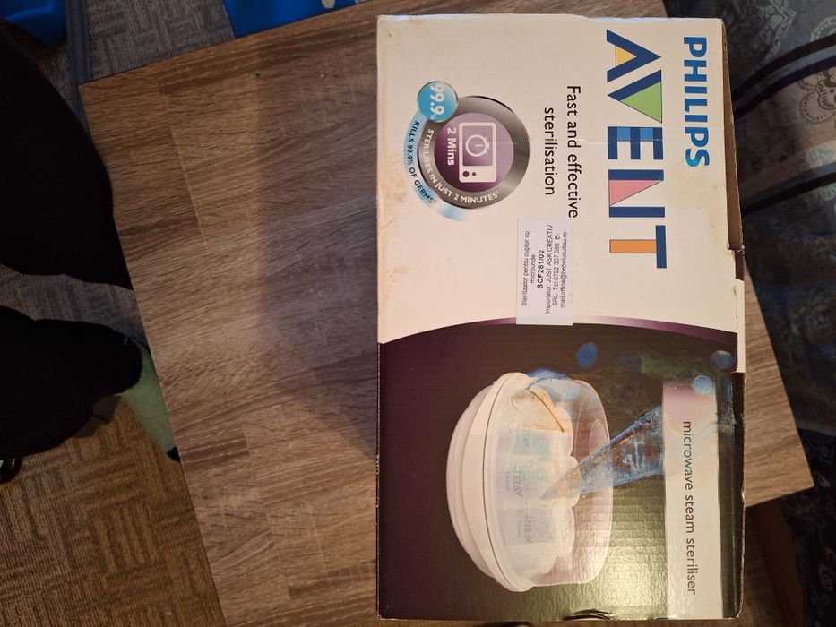 Sterilizator cu aburi cuptor cu microunde Philips Avent