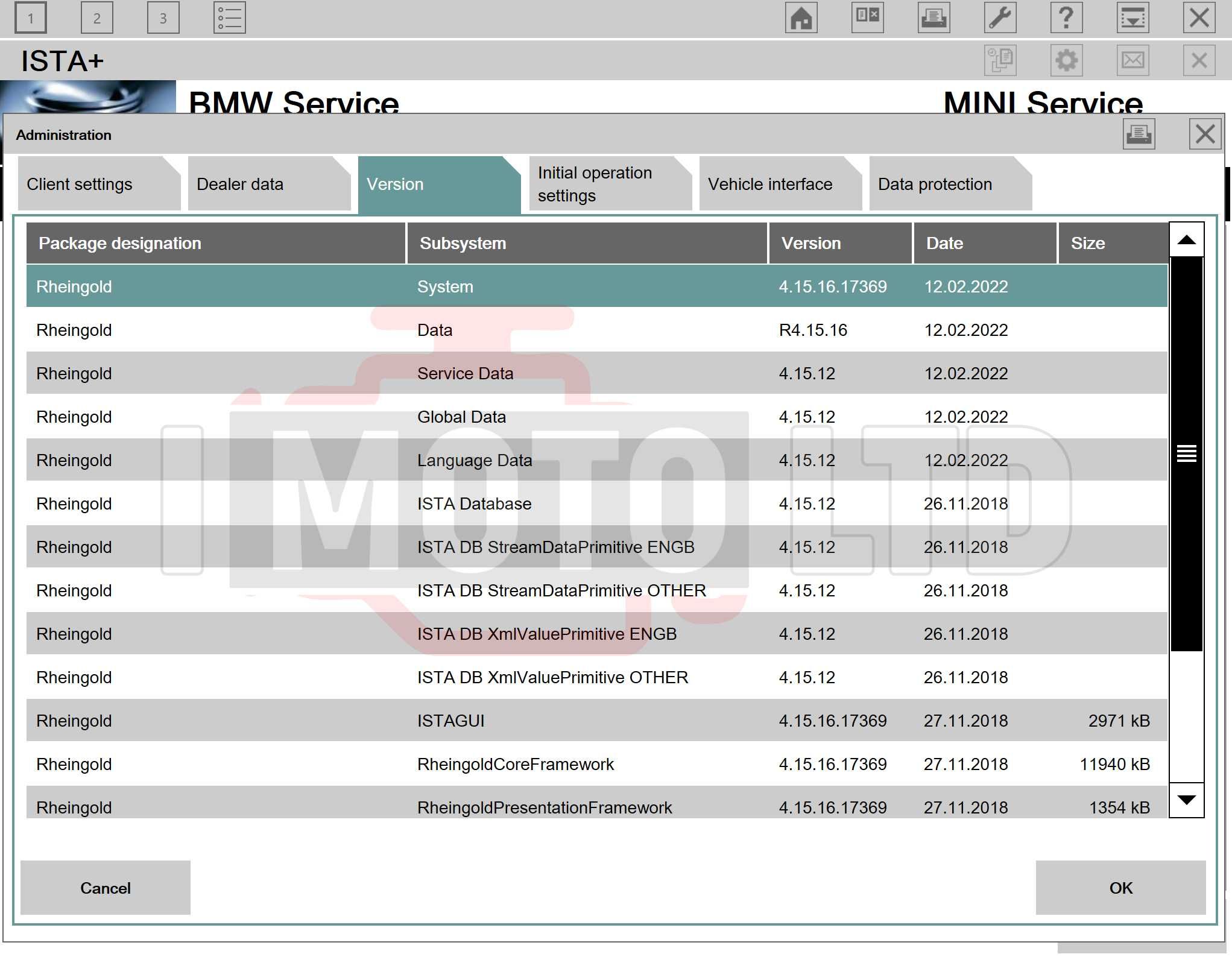 Софтуер за диагностика на BMW - ISTA(RHEINGOLD)/INPA/NCS EXPERT/E-SYS