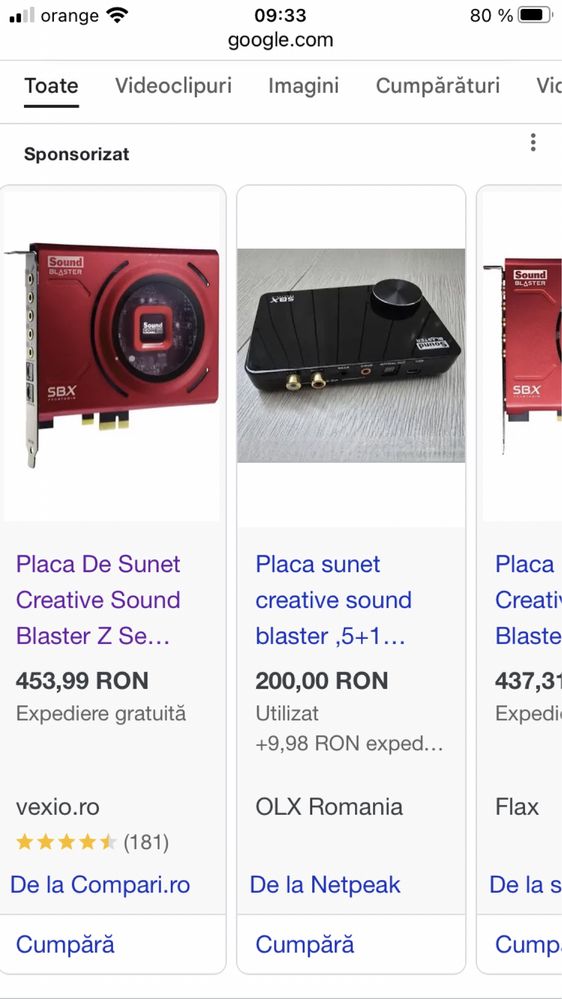 Placa de sunet Creative Labs Creative Sound Blaster Z SE, sound card