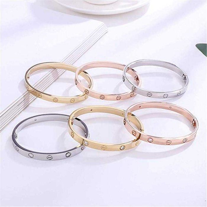 Луксозна гривна Cartier LOVE + отвертка златна, сребърна, розово злато