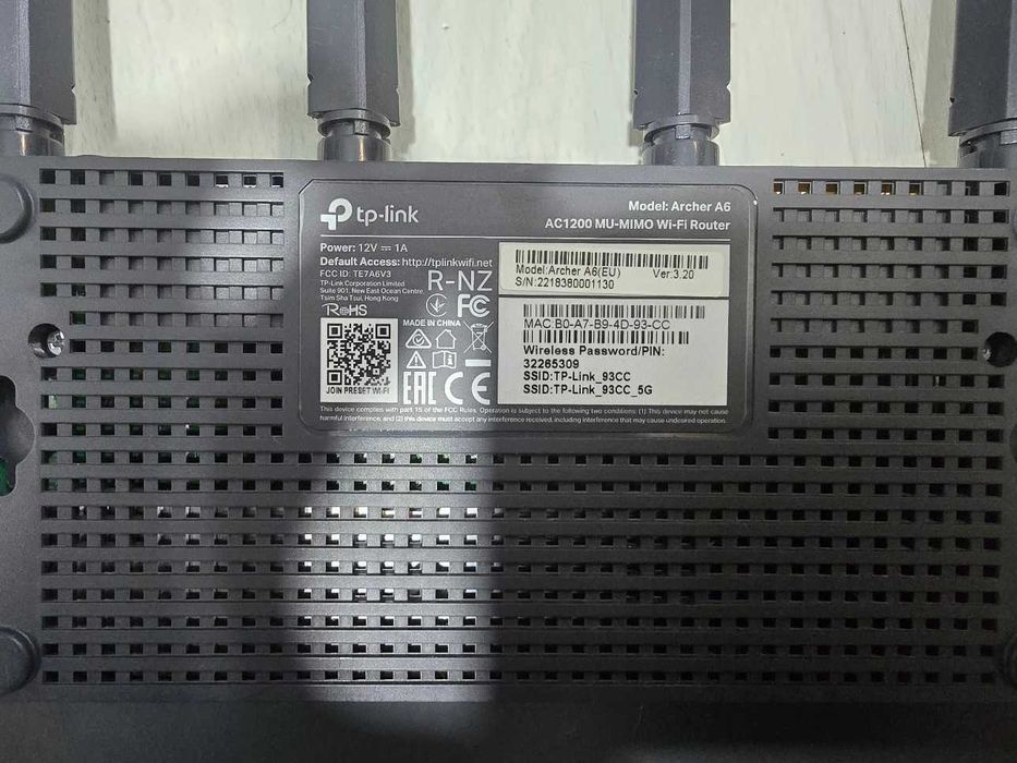 Рутер TP-Link Archer A6 AC1200 Dualband