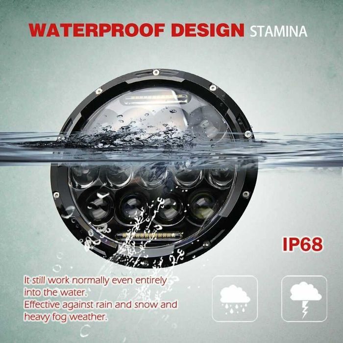 Faruri cu led 7''pentru Jeep,Suzuki,Nissan ,Land Rover,Mercedes ,Lada