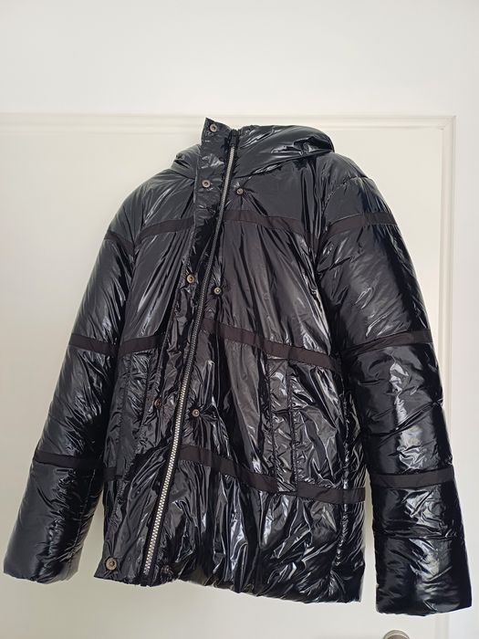 Geaca de iarna, pentru fete, neagra, 164 cm