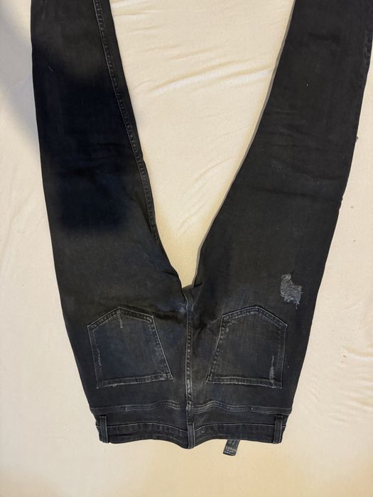 Blugi Zara 40 42 barbatesti negri cu rupturi