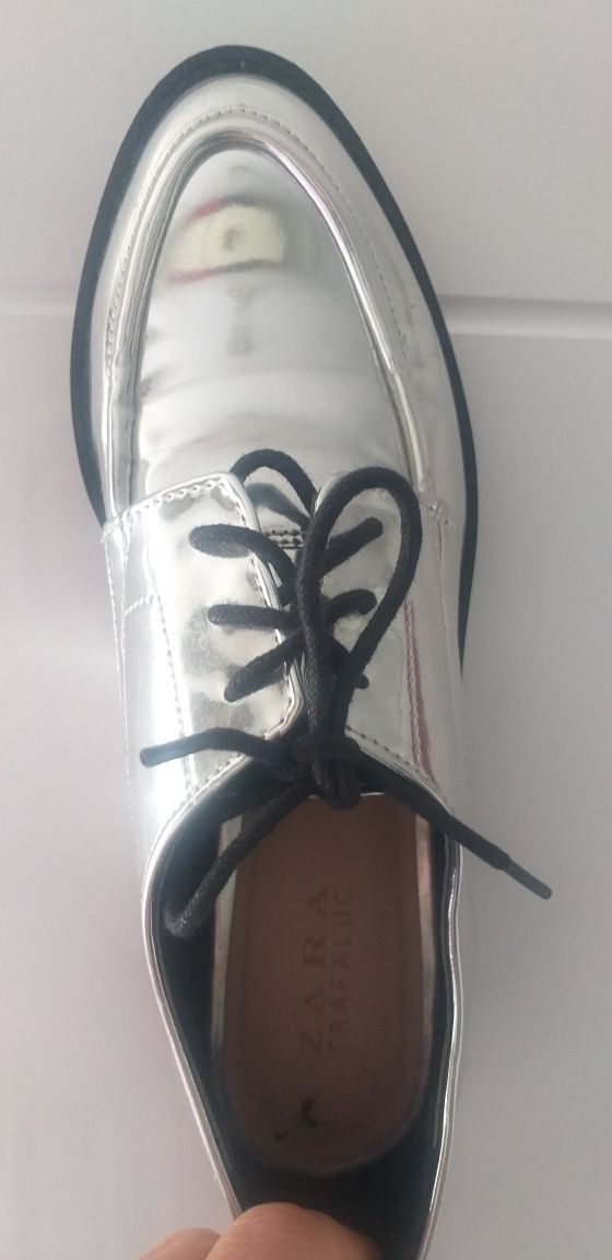 Pantofi  damă deosebiți  Zara arginti